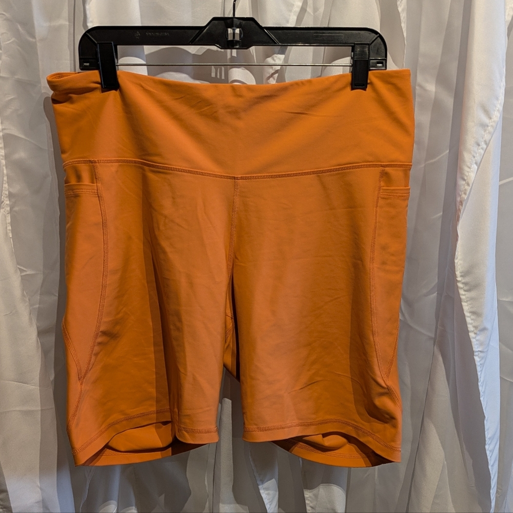 C1 Old Navy Neon Orange Bike Short Sz XXL